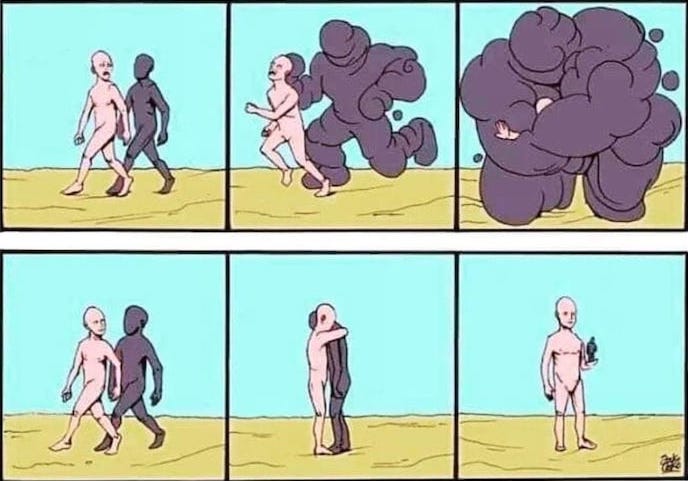 Ciò che neghi ti sottomette, ciò che accetti ti trasforma